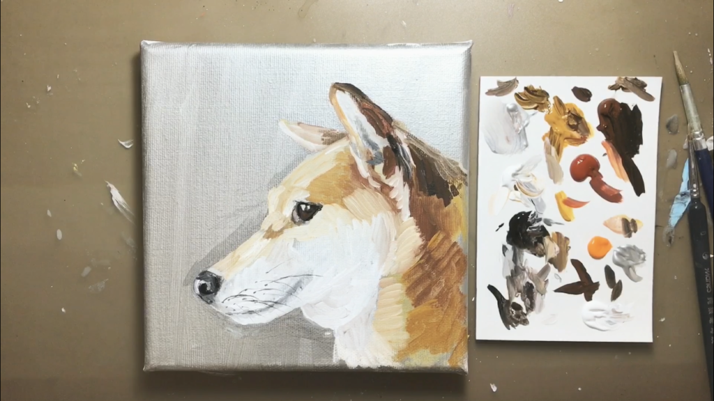 アクリル絵の具で描くリアルな犬の描き方 アートと日常