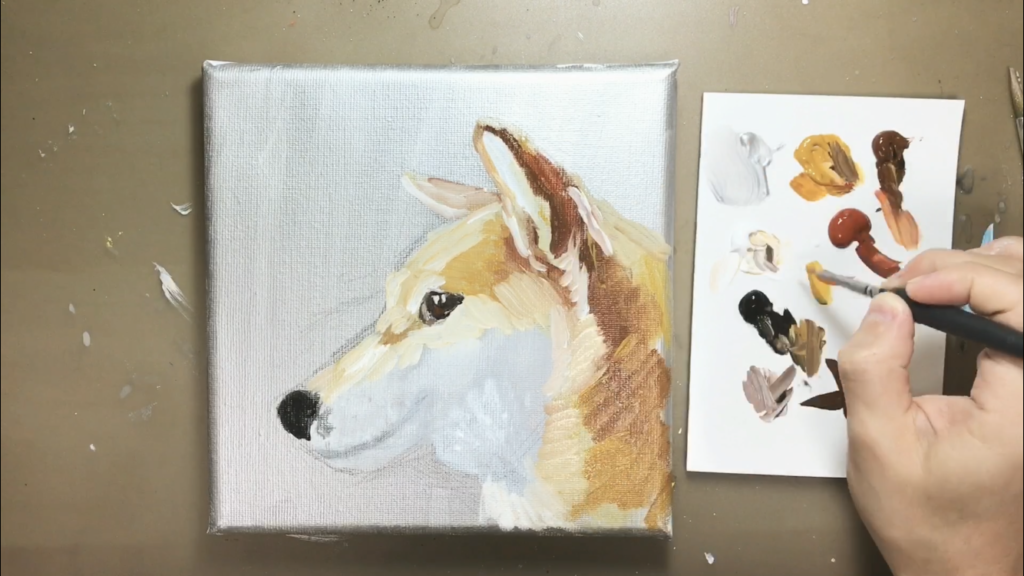 アクリル絵の具で描くリアルな犬の描き方 アートと日常