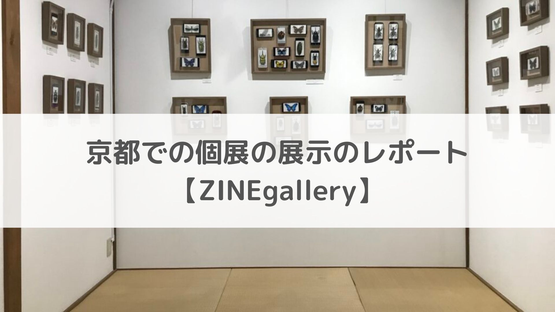 京都での個展の展示のレポート【ZINEgallery】